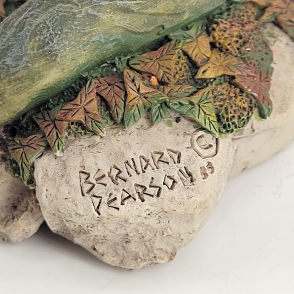 VTG RARE Piece Bernard Pearson 1989 Gnome/ Dragon eggs hatching Sculpture Signed - Picture 7 of 11